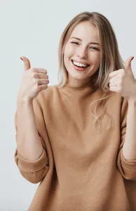 Titanium Internally Threaded Leaf Stud with Triple Marquise CZ